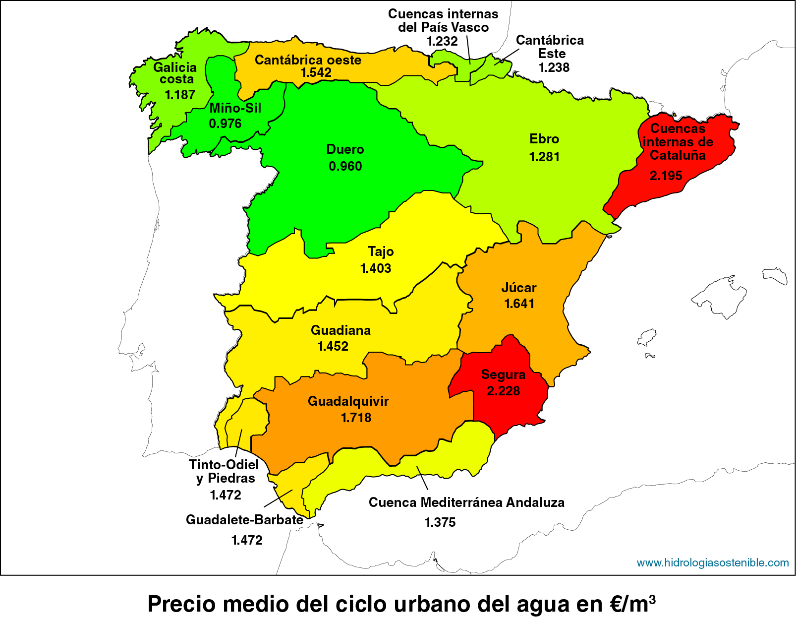 El precio del agua en España en 4 imágenes | iAgua