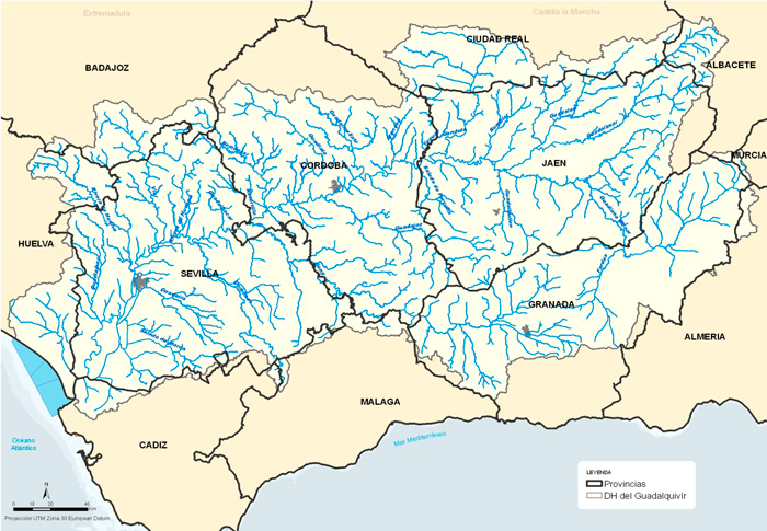 Ámbito territorial cuenca guadalquivir